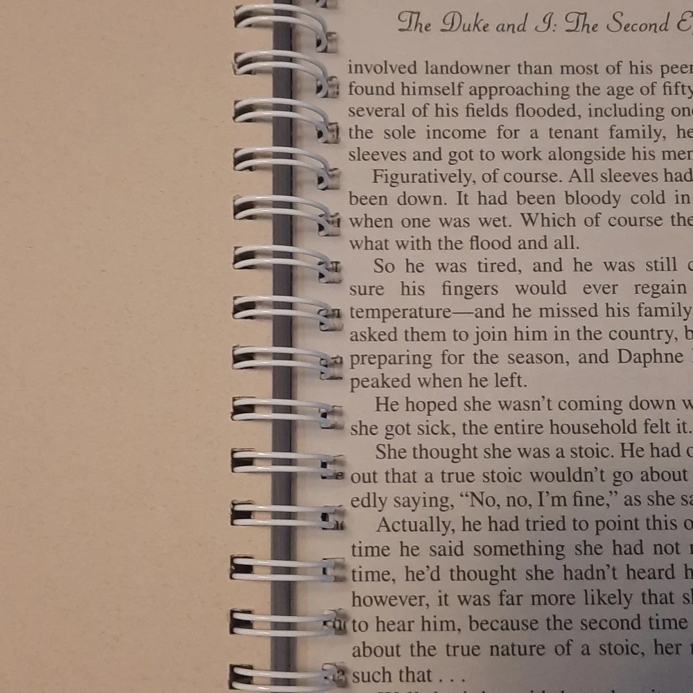 Secret Journal- Bridgerton The Duke and I - handmade journal - Picture 5 of 7